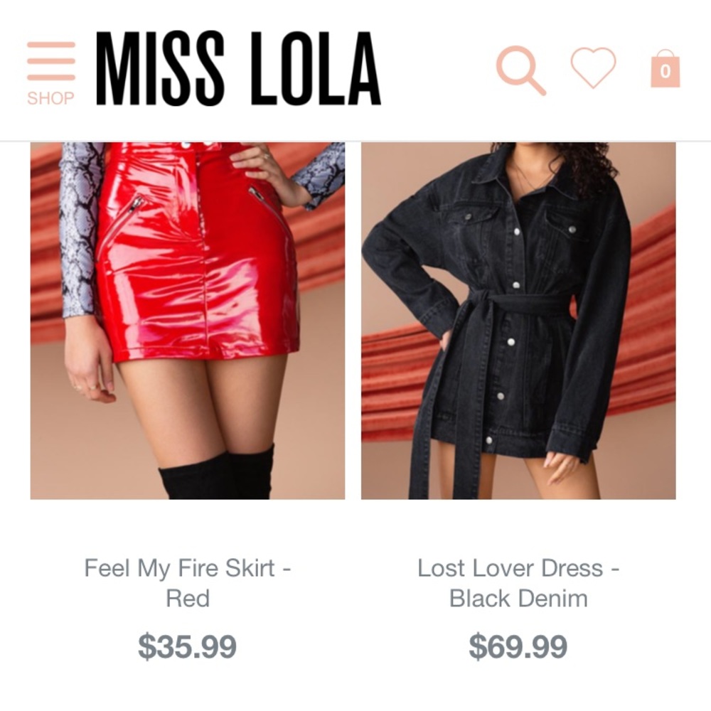 71.99 Store Credit to Miss Lola Boutique